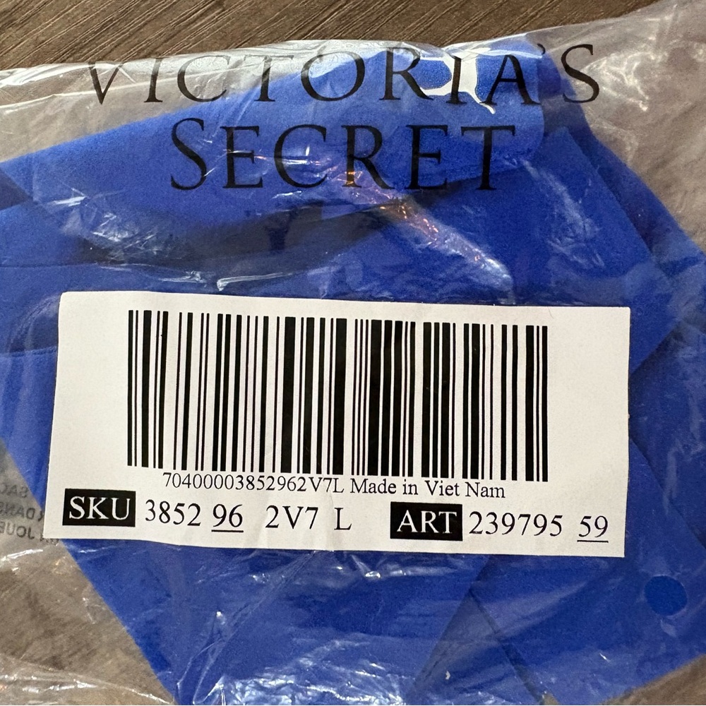 Victoria's Secret Pink Blue Thong - Picture 8 of 10